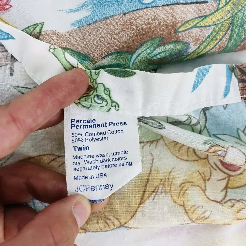 VTG 1987 Land Before Time Twin Bedding Sheet & Comforter Set 4 Pc JC Penney USA